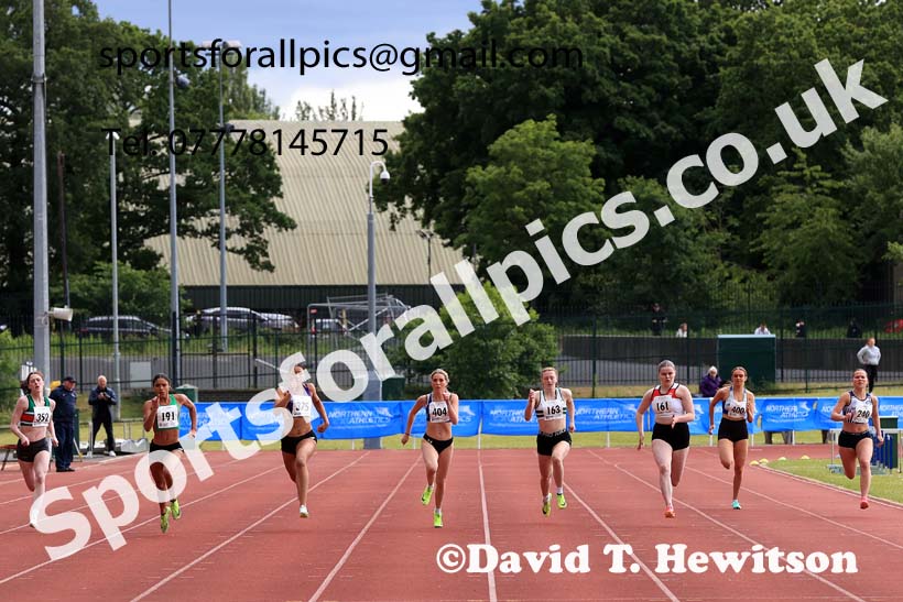 Womens Under-20s 200 metres, 2024 Northern Senior and Under-20s Track and Field Champs, Middlesbrough.  Photo: David T. Hewitson/Sports for All Pics